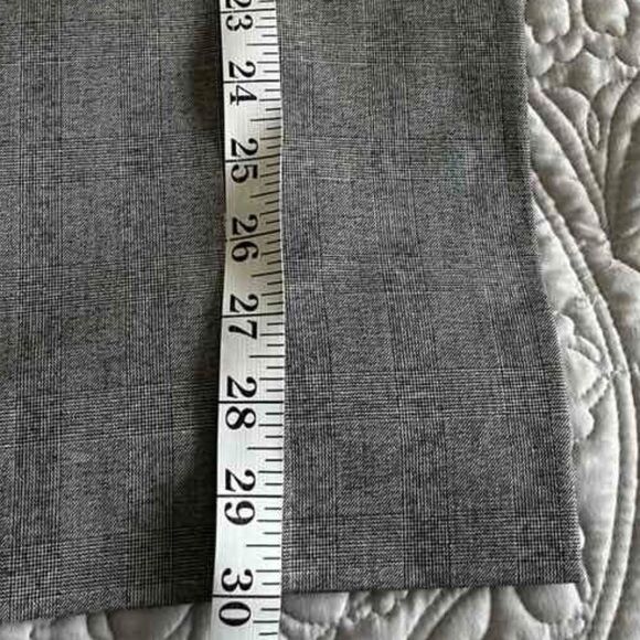 Talbots Women's Grey Plaid Cambridge Trousers, Size 8 - Picture 10 of 13